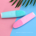 Stocked wholesale high-end mini style face massager sonic facial silicone cleansing brush with Customizable private label